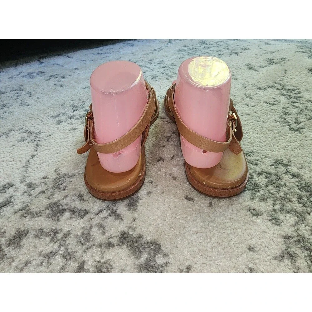 Cole Haan Brown Leather Strappy Buckle Sandals Women's Size 9.5B W19544